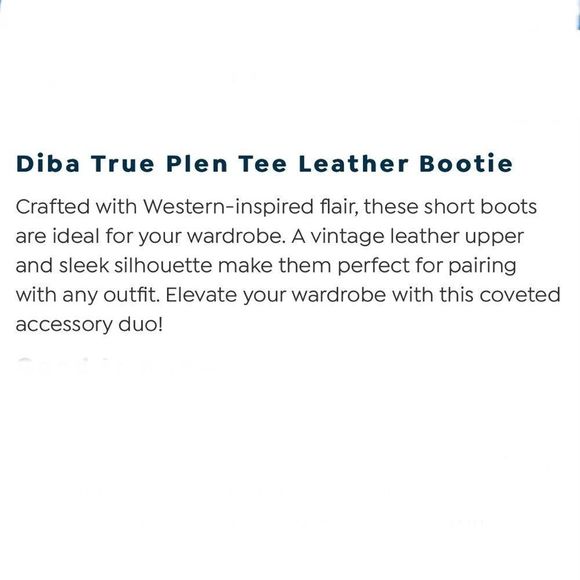 Diba Tru genuine leather, pointed toe, side zipper, worn looking short boots - Picture 9 of 10